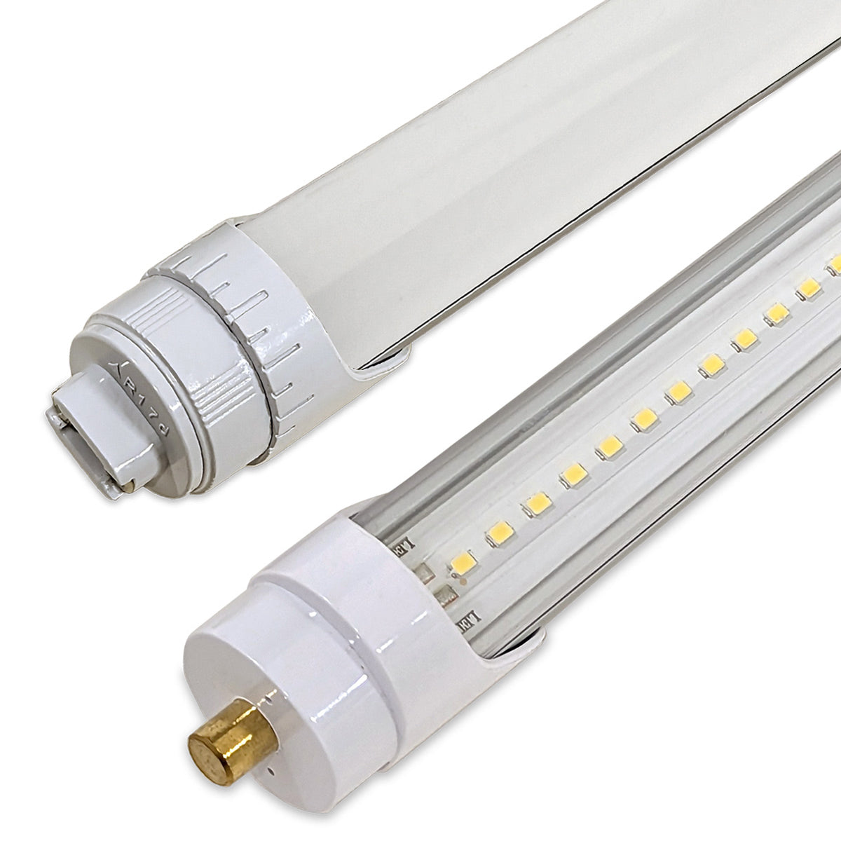 8ft LED Tube - 40W / 7,200 lm - Ballast Bypass - 20 Pack - Clear / R17D / 5000K (Pack of 20)